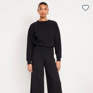 New Old Navy Mid-Rise Jersey Super Wide-Leg Leggings XL